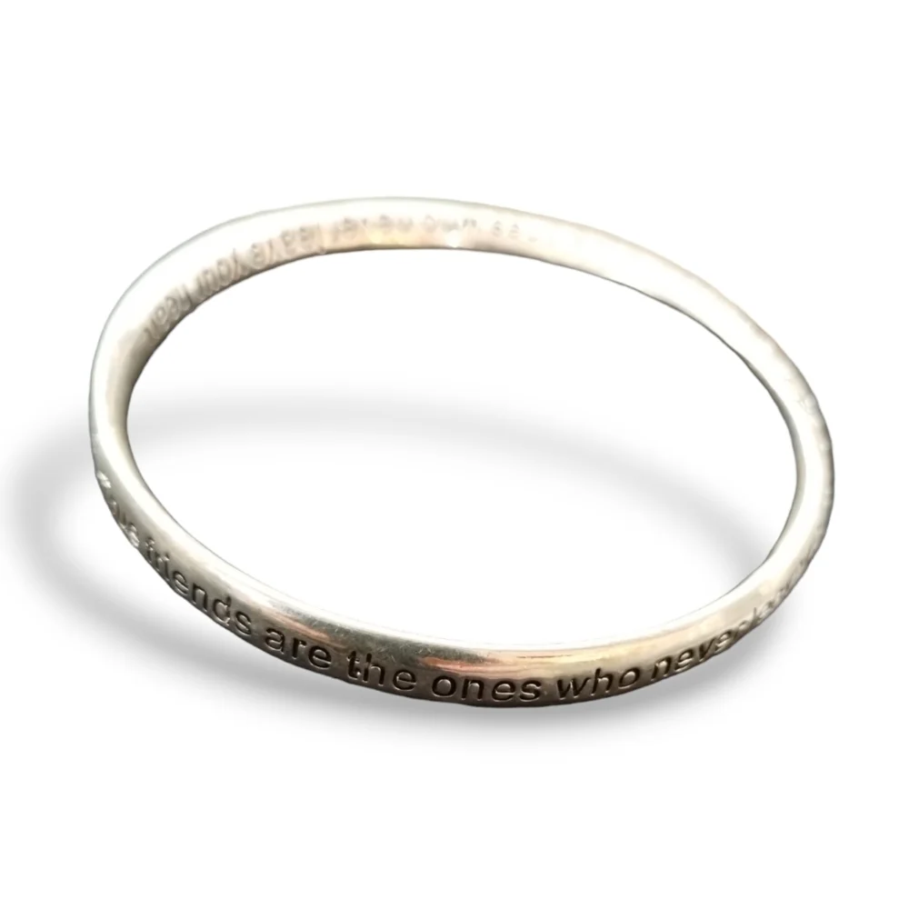 Engraved Friendship Stacking Bangle - Picture 3 of 3